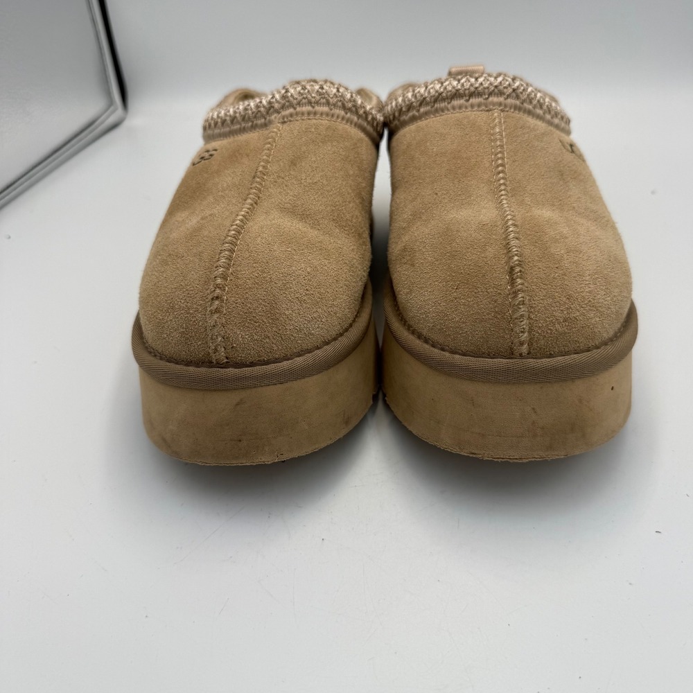 UGG Tazz Platform Suede Slipper Mustard Seed Tan 1122553 Womens 7 - Picture 3 of 7